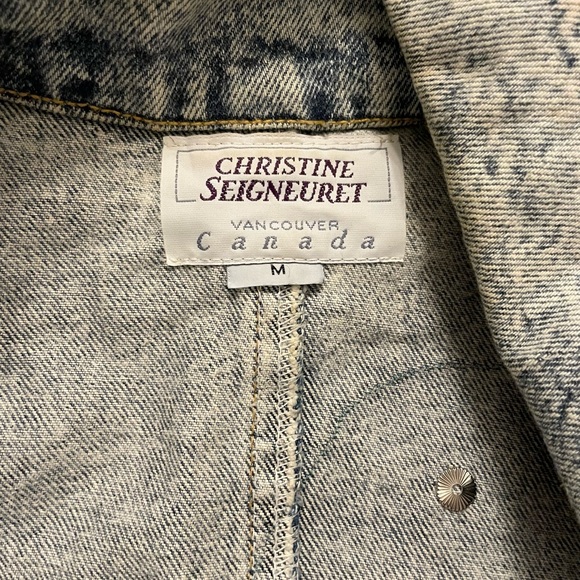 Vintage 90’s Christine Seigneuret Denim Jacket - Picture 5 of 5